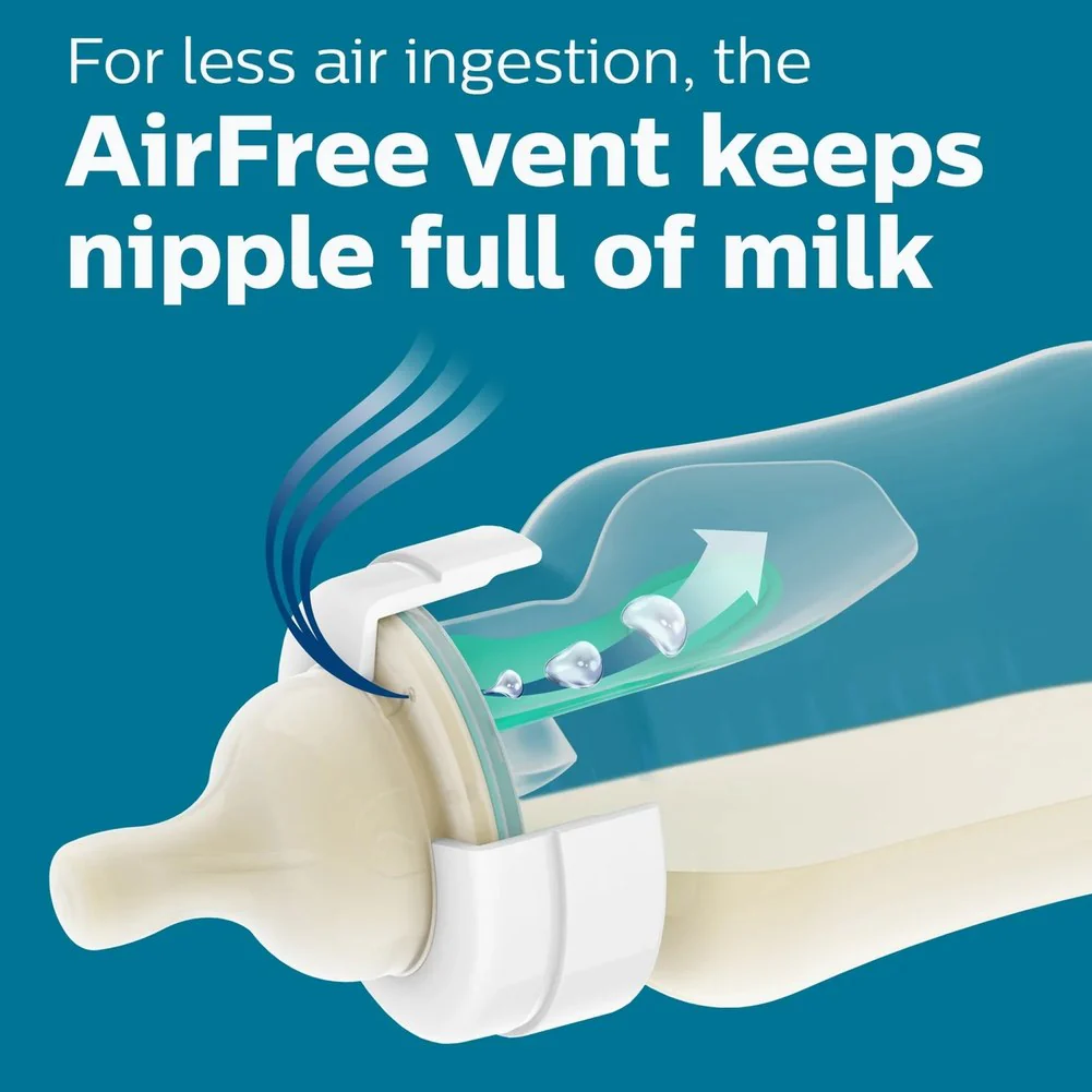 Avent Anti-Colic Baby Bottle Nipple - Flow 2 (1+ Months) - Image 3