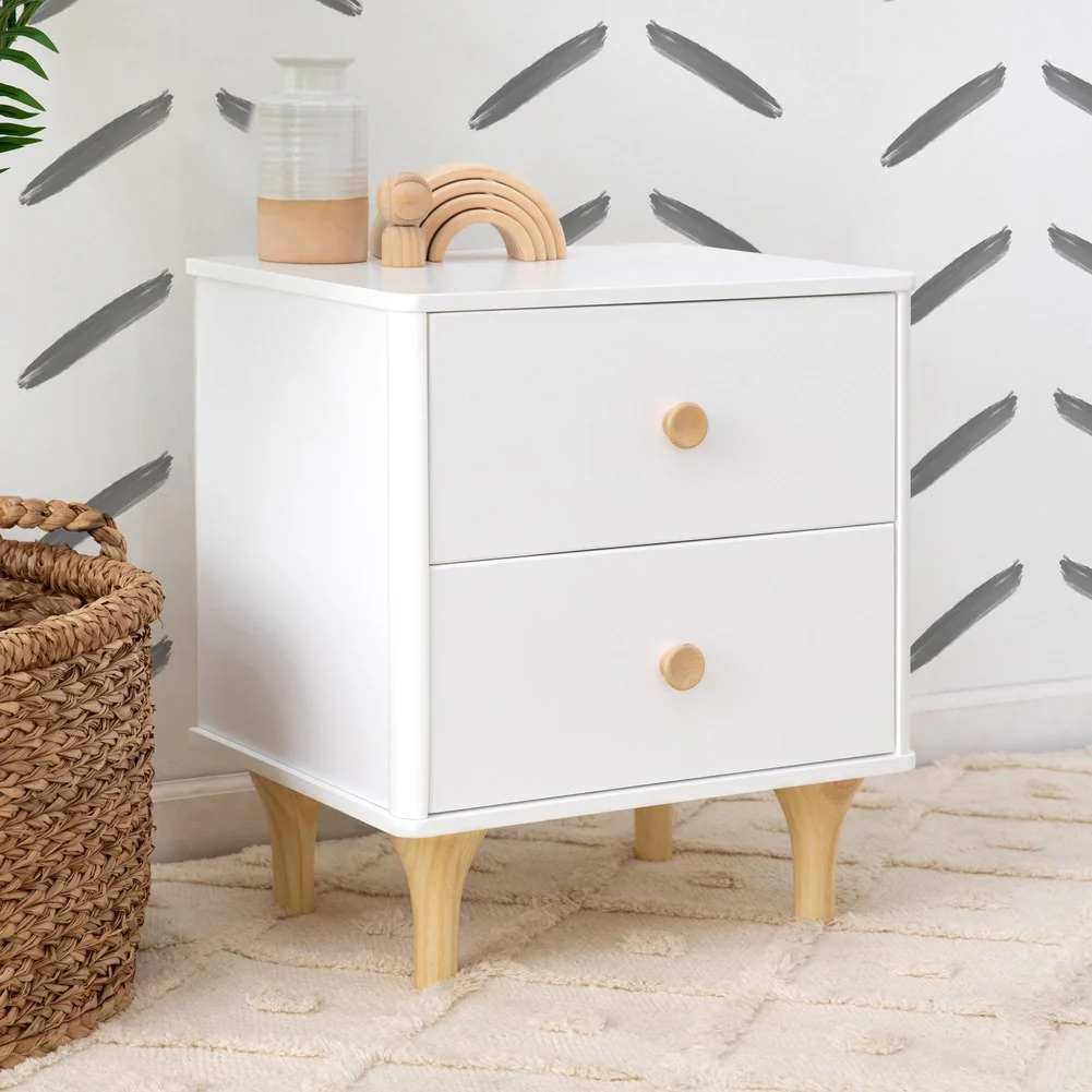 Babyletto Lolly Nightstand - White/Natural - Image 7