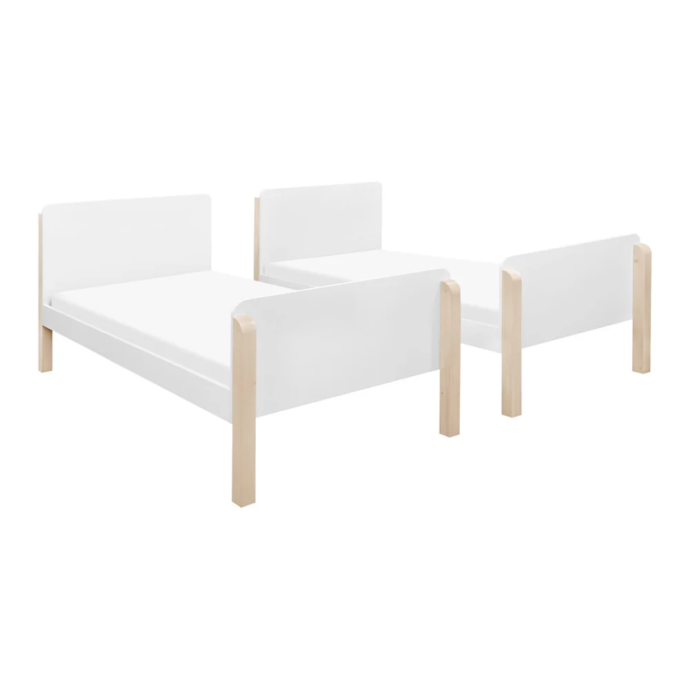Babyletto TipToe Bunk Bed - White and Washed Natural - Image 4