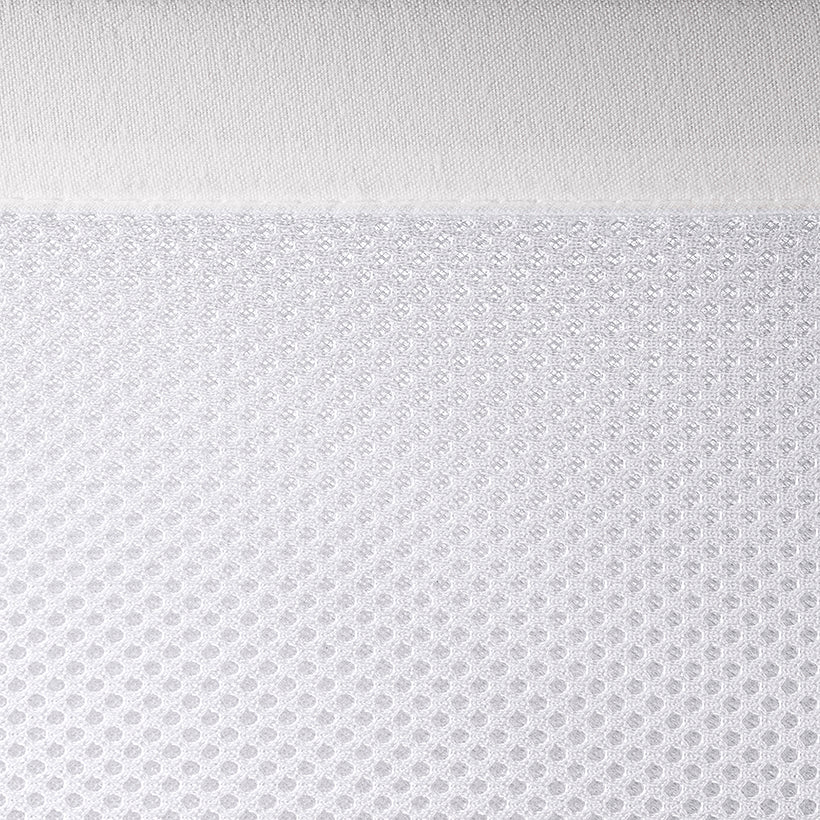 BreathableBaby Classic Mesh Crib Liner - Star Light White & Gray - Image 3