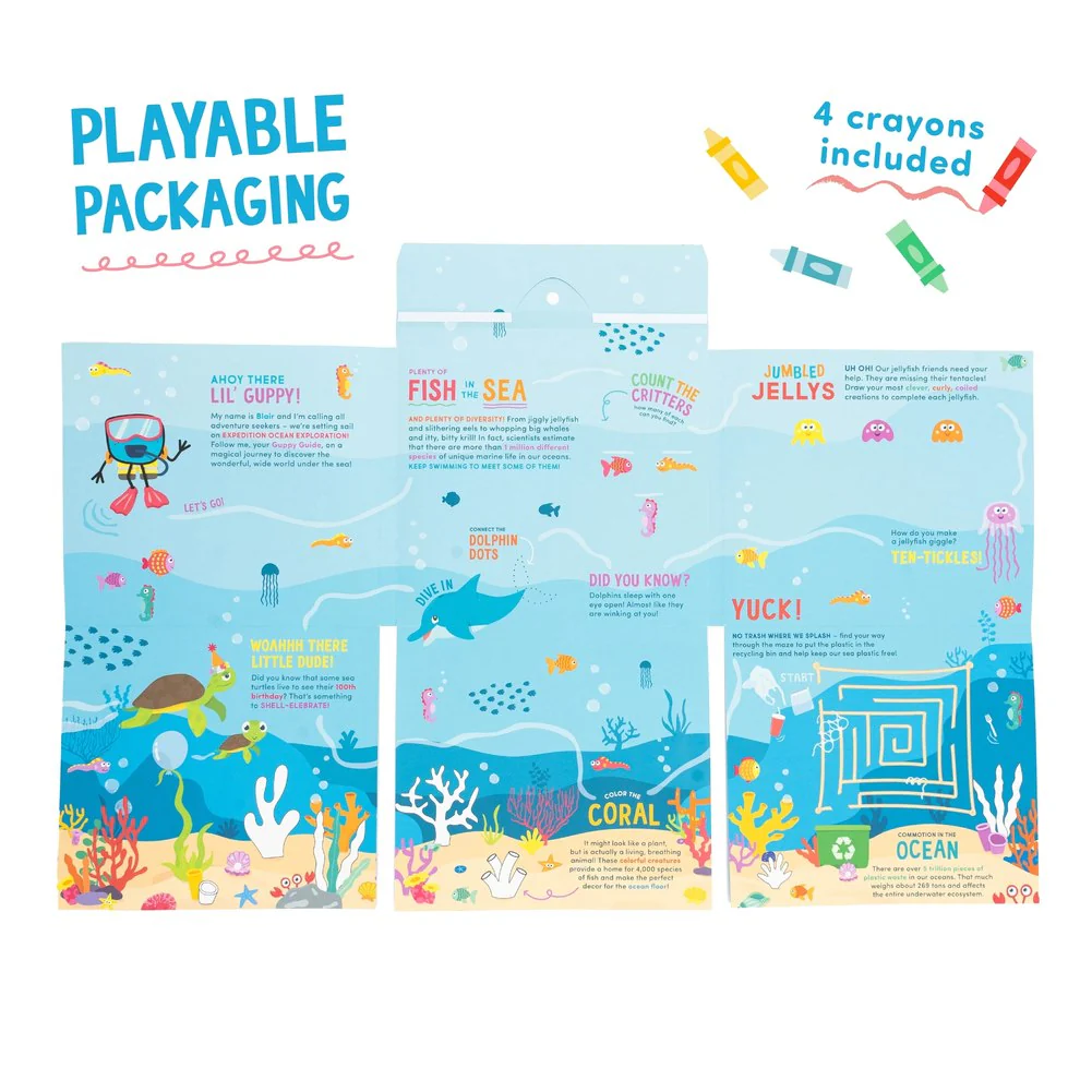 Glo Pals Grips Non-Slip Bathtub Stickers - Guppy - Image 3